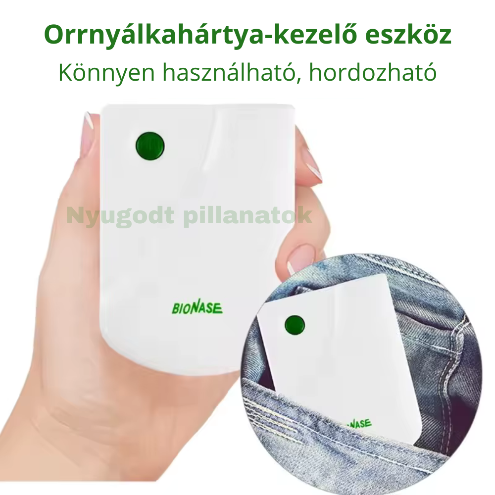 Fényterápiás készülék orrdugulás, nátha, allergia kezelésére