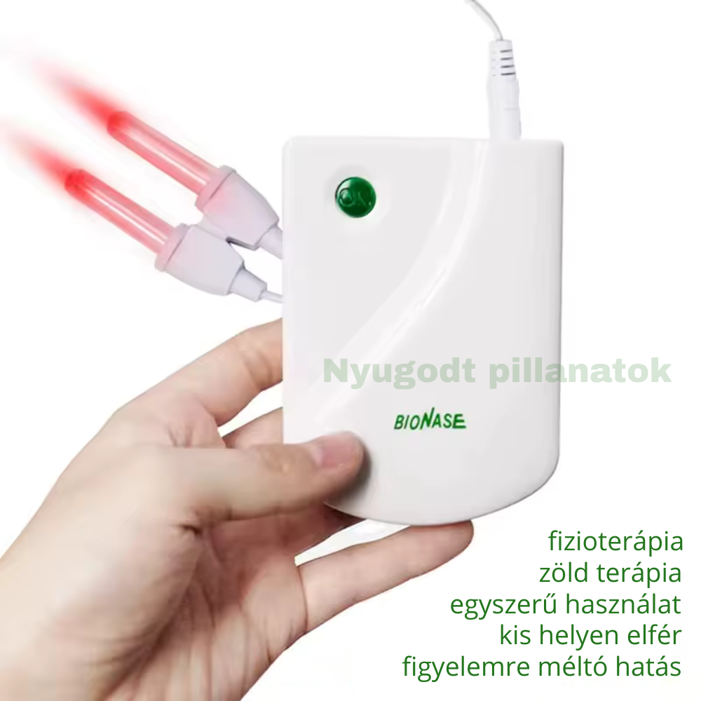 Fényterápiás készülék orrdugulás, nátha, allergia kezelésére